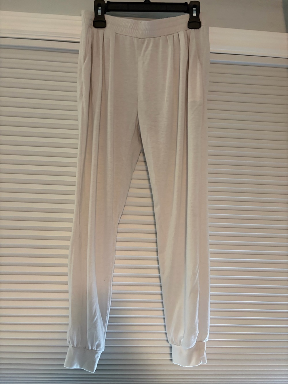 The Hanger Cream Casual Jogger Pants